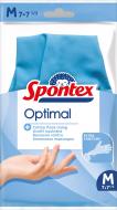 Рукавички латексні SPONTEX OPTIMAL стандартні міцні р. M 1 пар/уп.